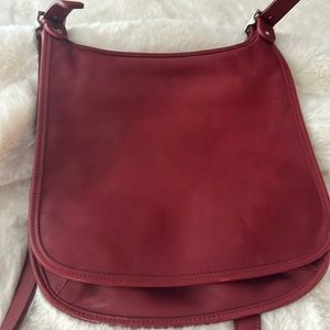 Red coach used crossbody